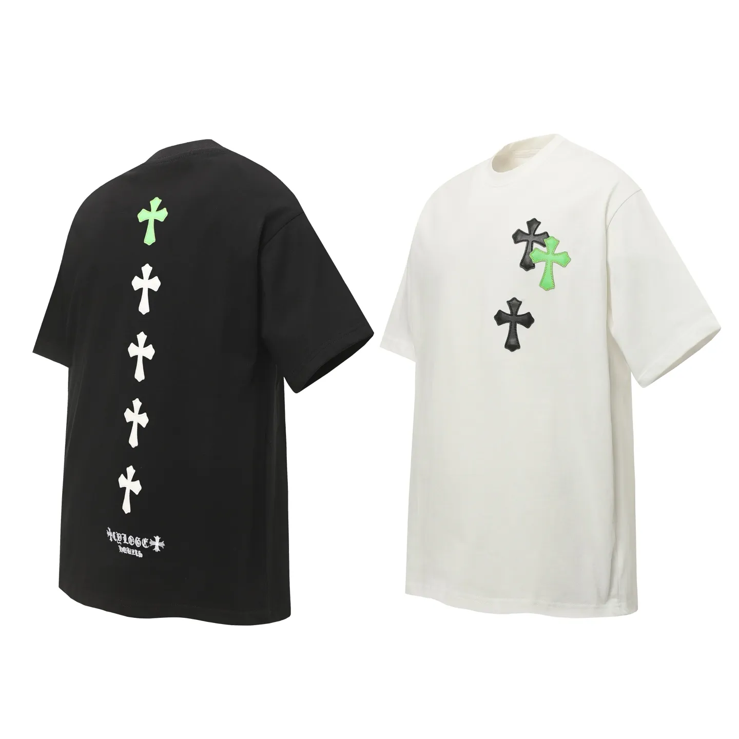 P170 Chrome Hearts CH Chrome Hearts leather cross short-sleeved T-shirt Uses direct injection imported machine printing Hardware and accessories are all milled and customized Correctly configured Black 2025 Chrome Hearts authentic packaging 280 grams of custom-dyed double-yarn cotton Large version Loose and stylish Different from lower versions The slim and long version The upper body pulls the hips 100% commitment: top quality Do not make fast food The highest version on the market Top quality - different from the ordinary versions in the market If you care about quality You must also respect the price. Absolutely zero after-sales service. The return rate so far is 0. It’s hard not to love the style. - 280g double yarn cotton custom-dyed fabric. - Correct high-density main mark. Washed tag. Hand-sewn.